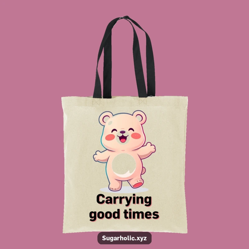 Funny Gummy Bear Dance Tote Bag: Carry Your Happy Moves Everywhere!