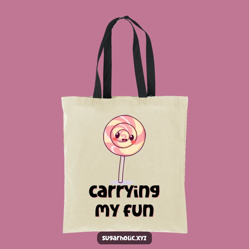 Funny Lollipop Tote Bag: Cartwheel Fun, Stylish & Hilarious Carryall