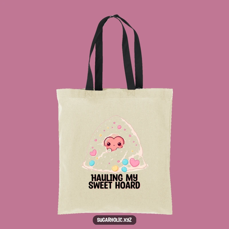 Funny Shy Candy Heart Tote Bag - Chic & Hilarious Accessory for Sweet Souls