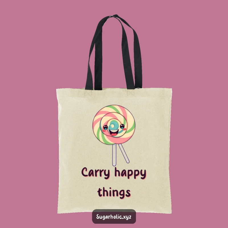 Funny Swirling Lollipop Tote: Carry Your Sweetness Everywhere!