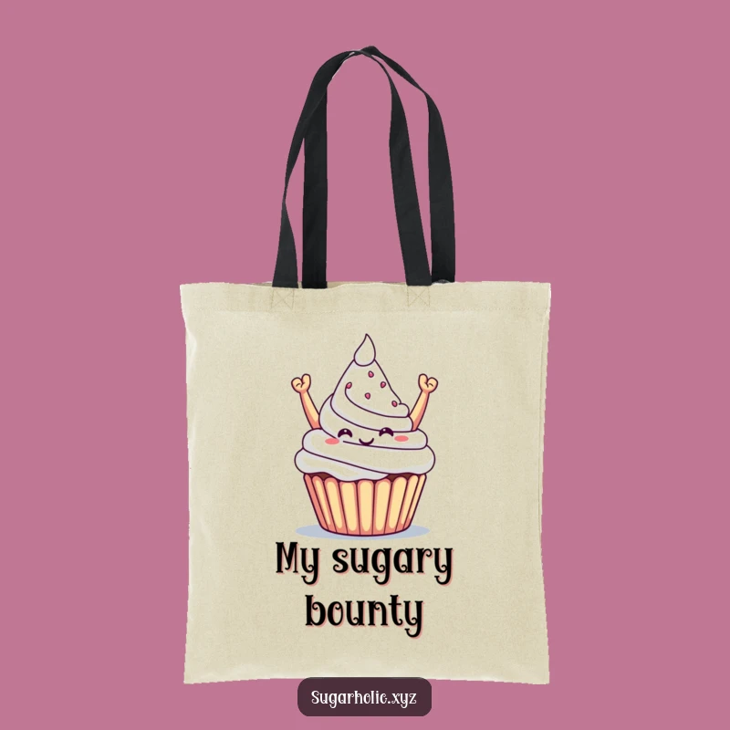 Funny Cupcake Victory Tote Bag: Carry Your Triumphs