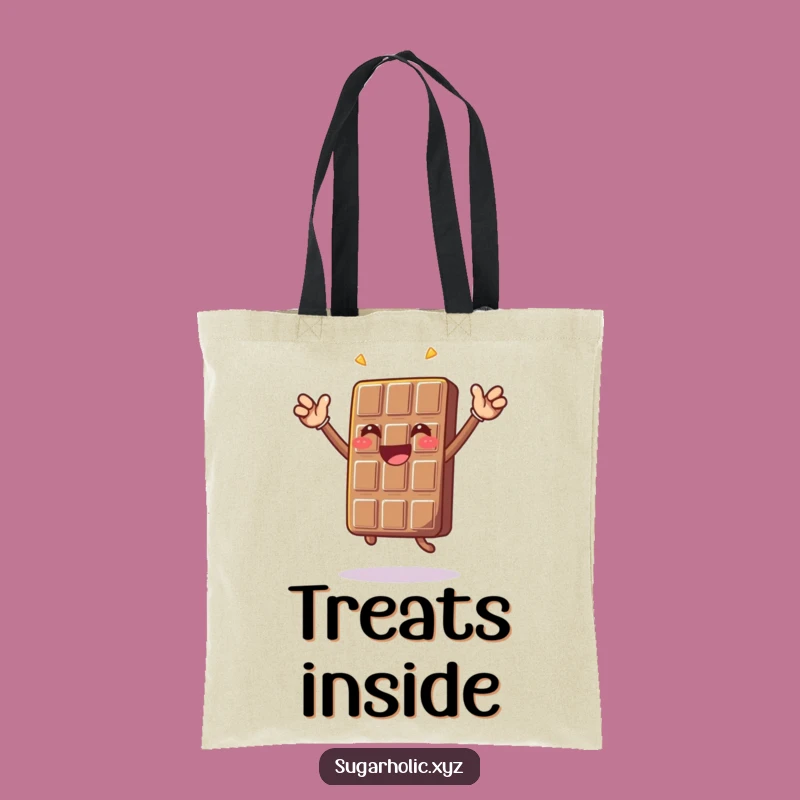Funny Chocolate Jump Tote Bag - Reusable Celebration Carryall Gift